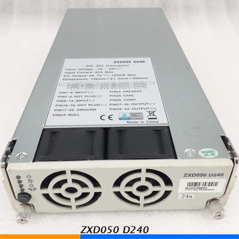 ZTE DC 전원 통신 모듈ZXD050 D240 리퍼된