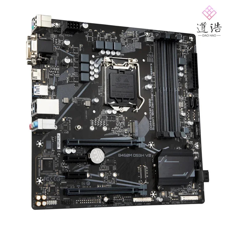 B460M DS3H V2 마더보드128GB M.2 4xSATA3.0 LGA 1200 DDR4 마이크로 H470 메인보드 완전 작동 리퍼