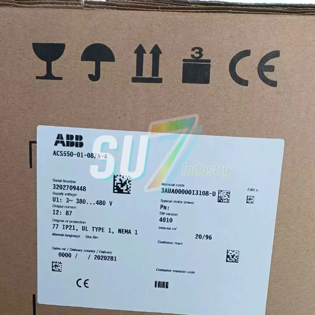 ACS550-01-087A-4 인버터 원본