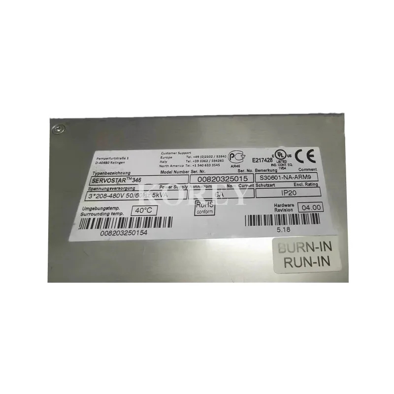 드라이브 SERVOSTAR 346 S30601-NA-ARM9