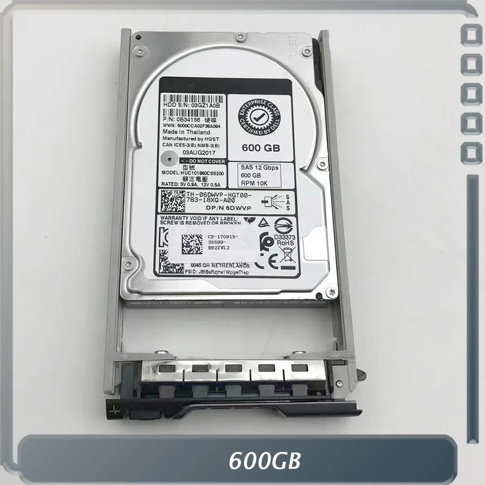 DELL R440 R640 SAS 12G 10K 2.5인치 6DWVP 06DWVP 하드 600GB