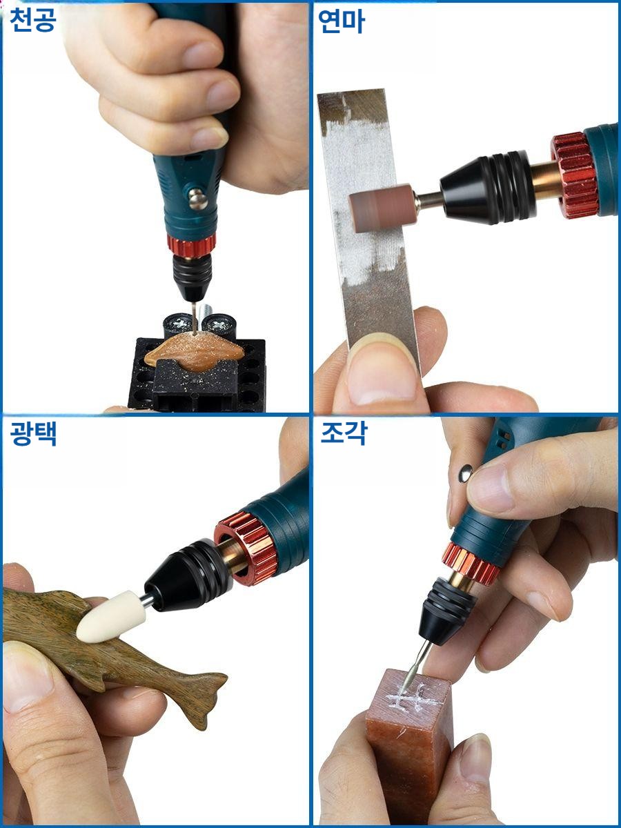 소형 미니 연마기 그라인더 패키지 조각기 탁상 절단기 샌딩기 사포 줄눈 연삭기 가정용 - 상세 이미지 2