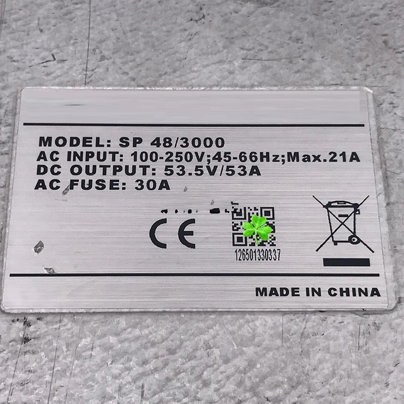SP 48/3000 53.5V/53A 통신 전력 정류기 모듈