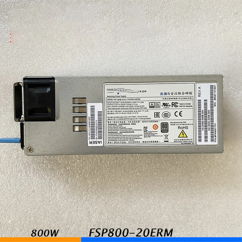 FSP FSP800-20ERM PS-2801-9L 12V 65A 800W서버 전원공급장치 리퍼 후
