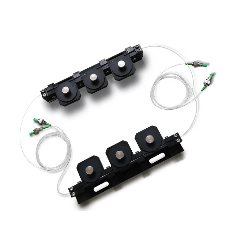 금 1550nm 3 패들 편광 컨트롤러FC/APC 커넥터 0.9mm 흰색 튜브 광섬유 케이블