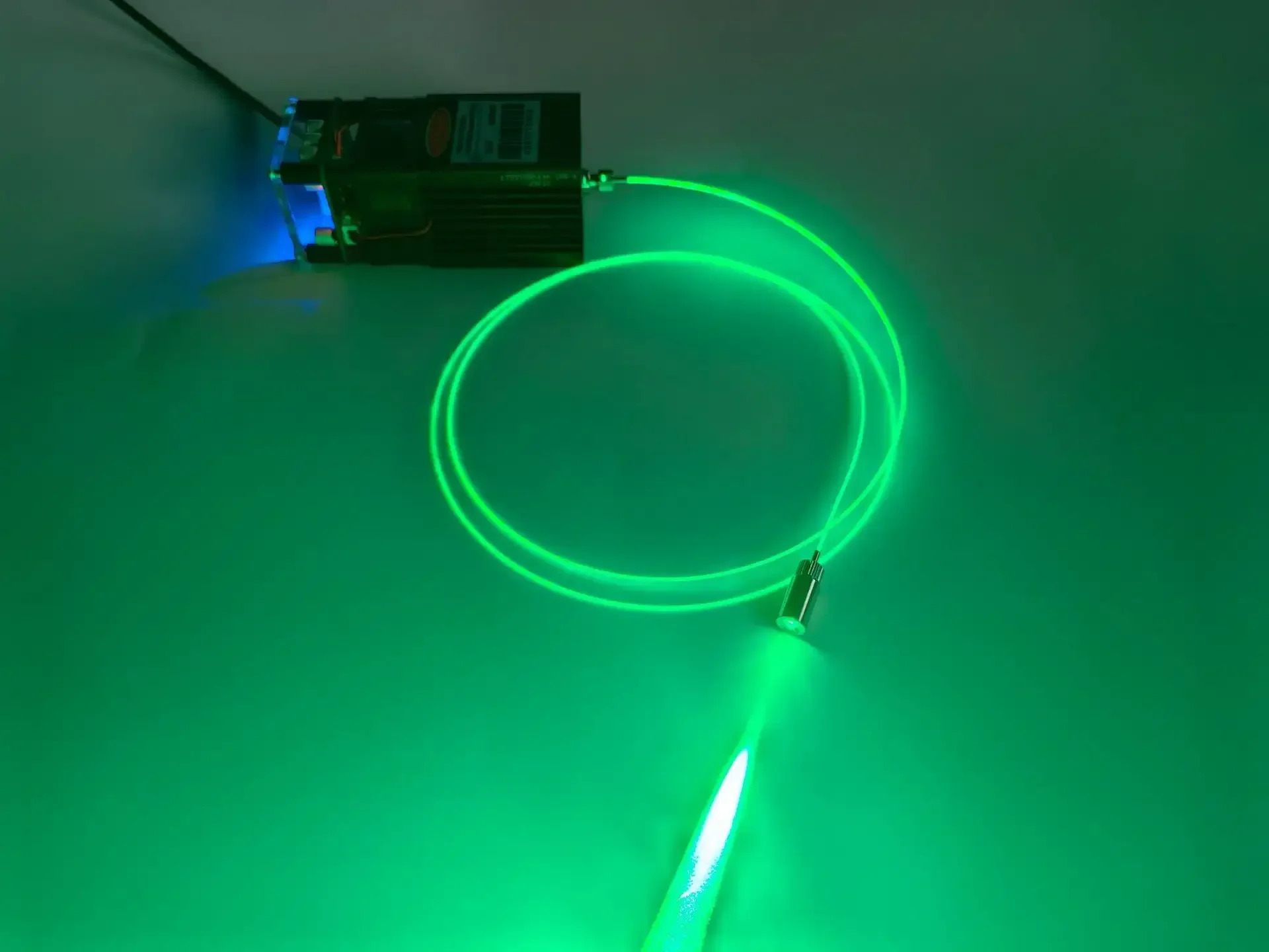 공장 녹색 520nm 600mw 광섬유 모듈