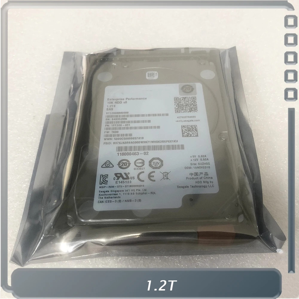 Dell 1.2T SAS 10K 2.5 ST1200MM0088 0WXPCX 1FF200-151 하드 용
