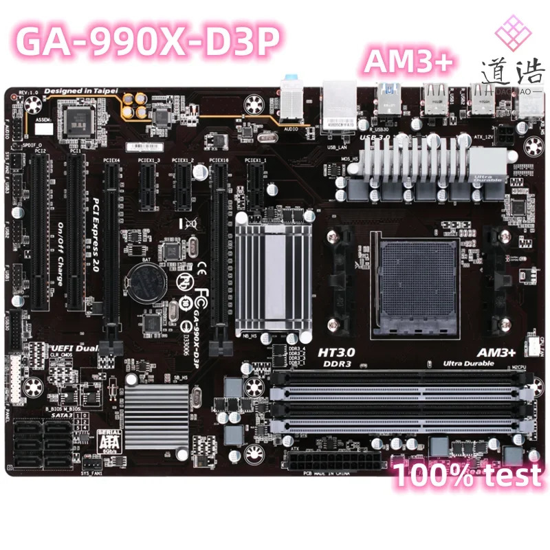 GA-990X-D3P 마더보드32GB AM3 DDR3 990X 메인보드 완전 작동 리퍼