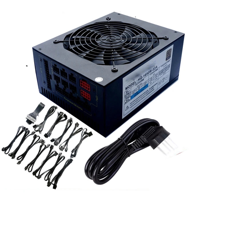 전전원공급장치HQ-1650W-02A 다그래픽 렌더링 지원 80 PLUS 골드 인증 Hot