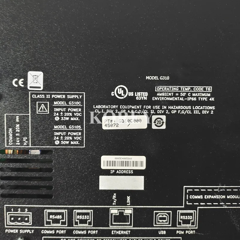 G310 시리즈 HMI 터치 스크린 G310C000 24VDC 원본