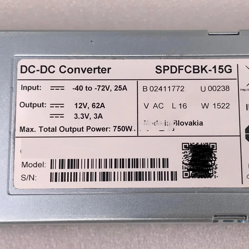 SPDFCBK-15G DC-DC 750W 12V 62A Power-one DC 전원공급장치 변환기전 리퍼