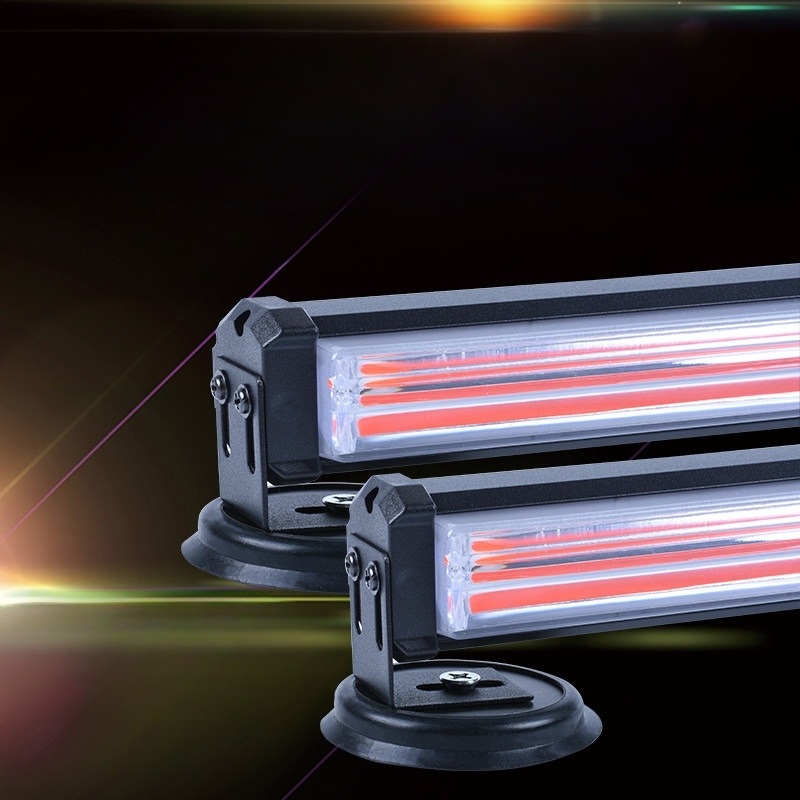 차량용 경광등 비상용 렉카 고휘도 LED 점멸등 싸이키 12V 24V 2단 흡착식 바형 - 상세 이미지 2