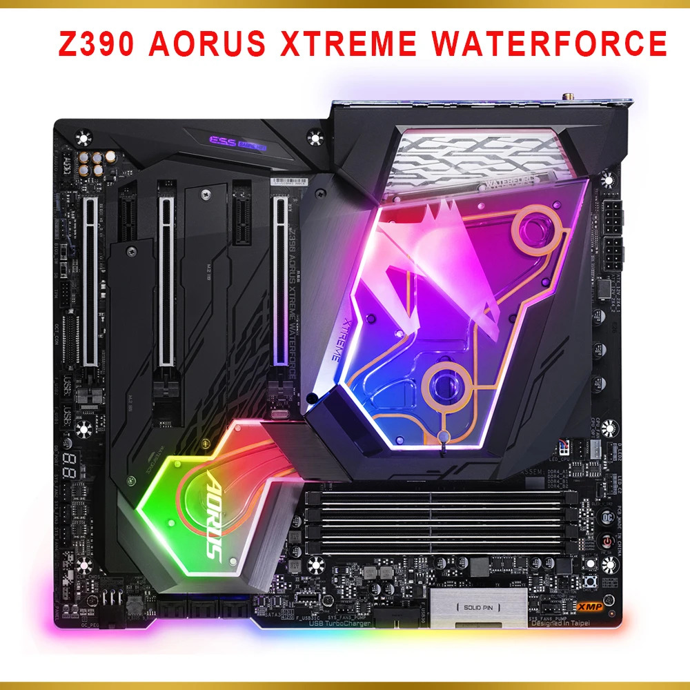 Z390 AORUS XTREME WATERFORCE 마더보드 LGA1151 DDR4 128GB E- 고속