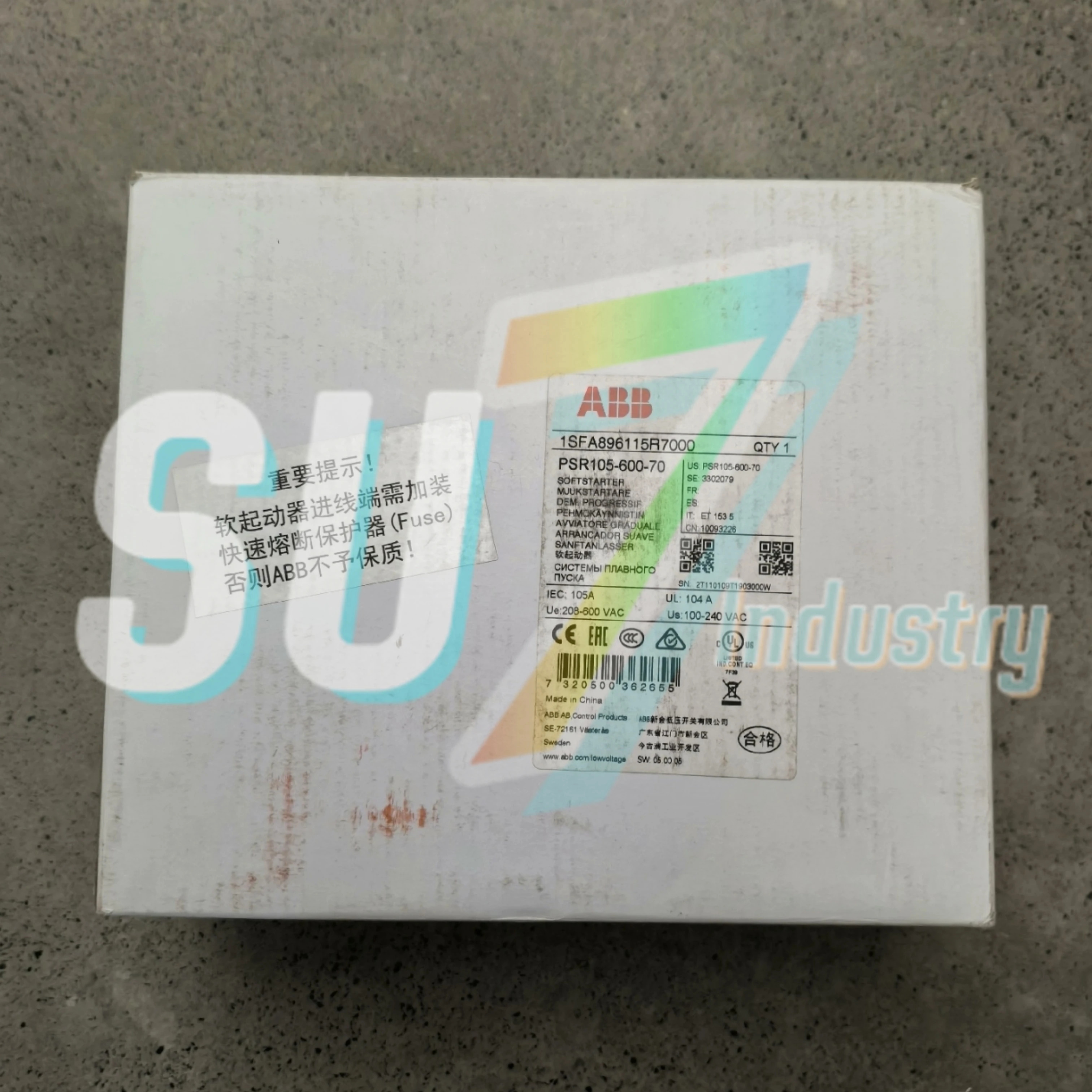 오리지널 소프트 스타터 PSR60-600-7030KWPSR72-600-7037KW PSR85-600-7045KW PSR105-600-7055KW