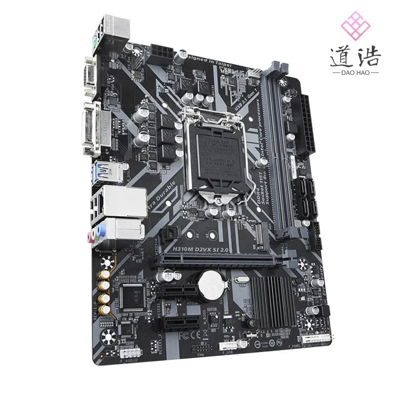 H310M D2VX SI 2.0 마더보드 32GB M.2 SATA3.0 LGA 1151 DDR4 마이크로 H310 메인보드 완전 WorkMA 리퍼