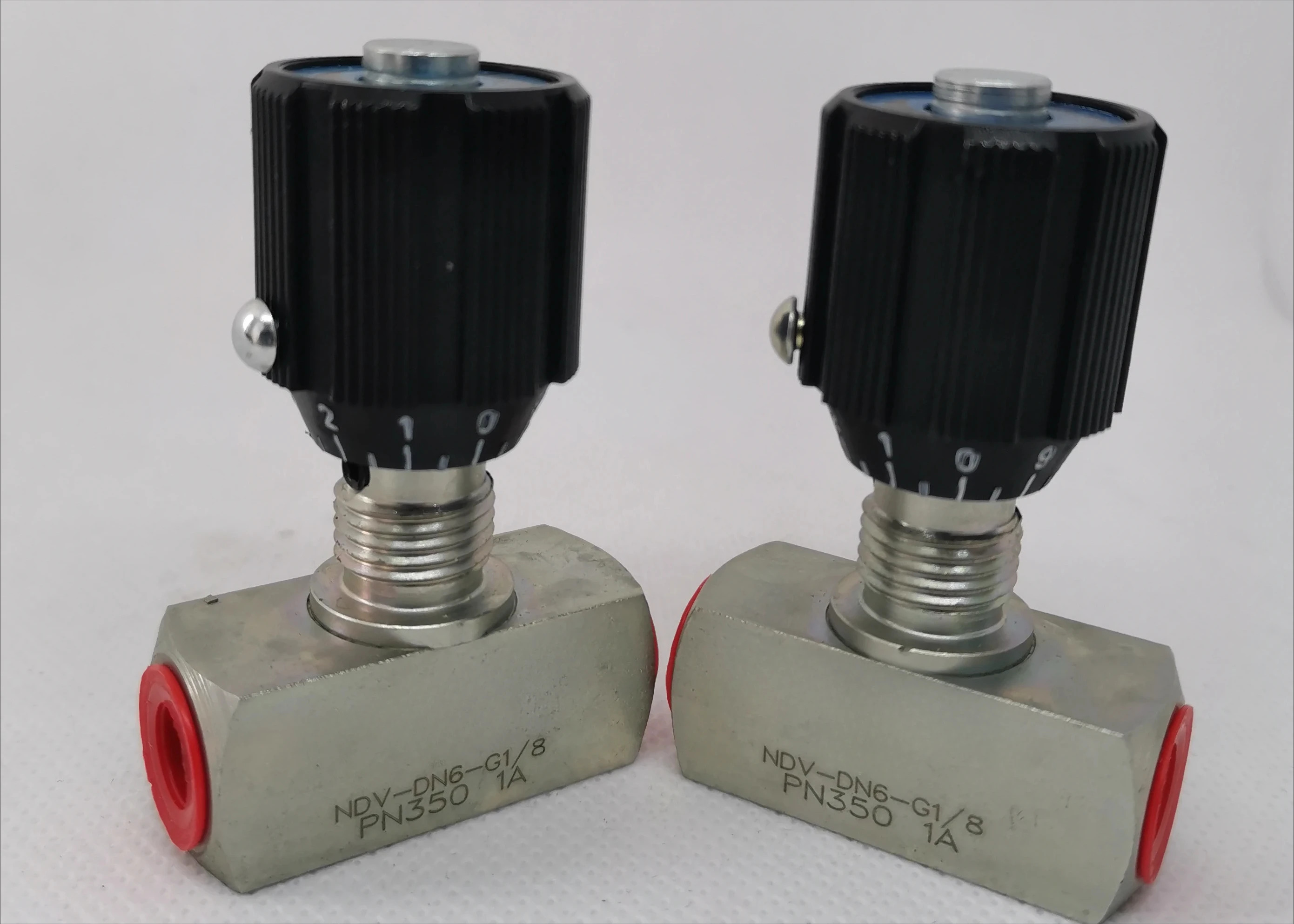 단방향 스로틀 밸브 NDV DN6 G1/8 PN350 1A 18 파이프라제어 규정