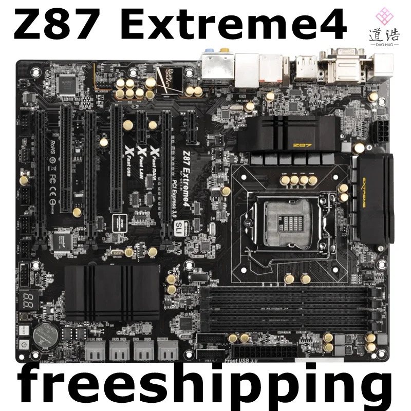 ASRock호환 Z87 Extreme4 마더보드 32GB 2xPCI I3 I5 I7 CPU LGA 1150 DDR3 메인보드 완전 작동 리퍼