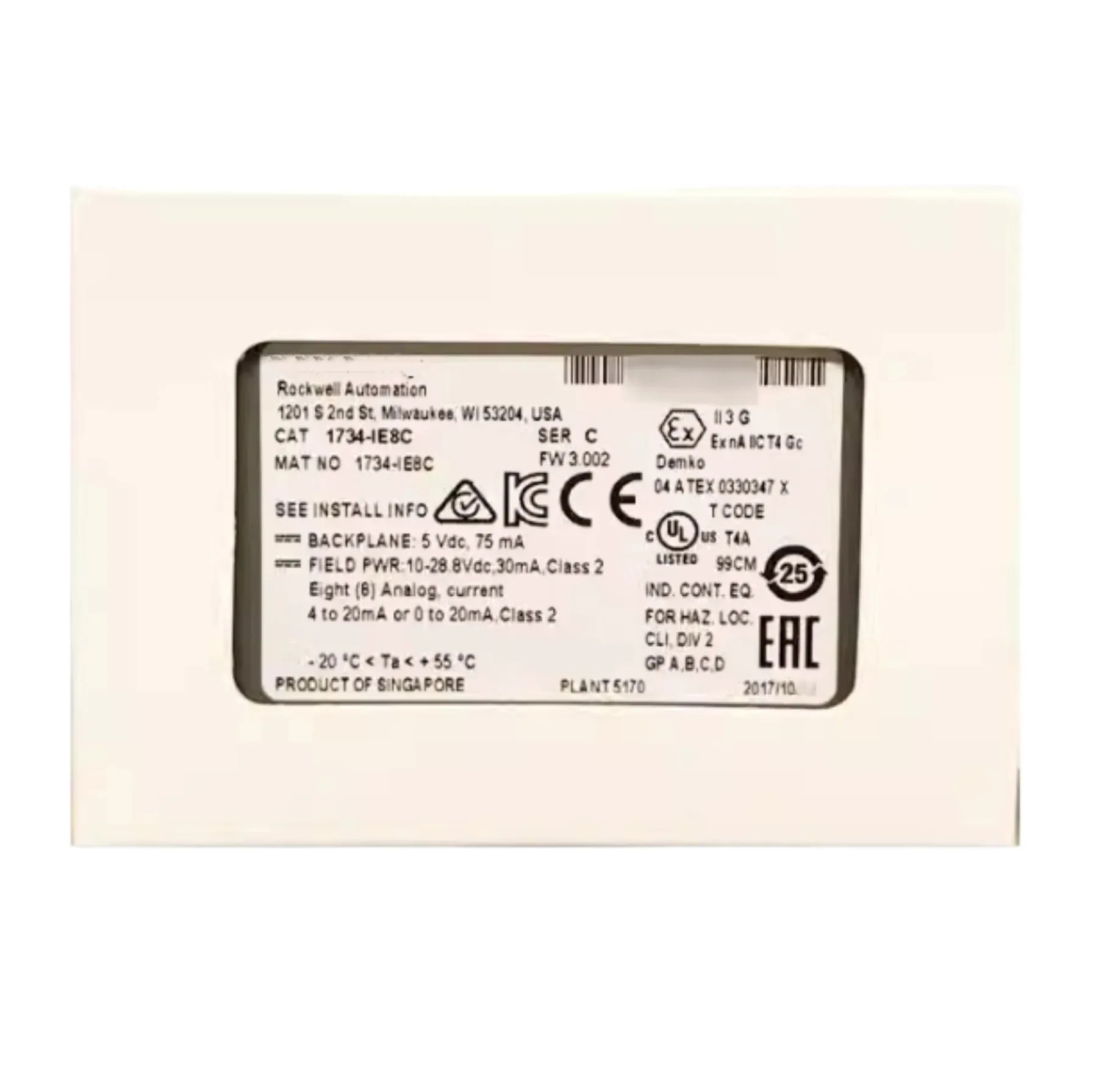 원본 1734-IB8 디지털 DC 입력모듈 24V 8채널 수신기 1734IB8