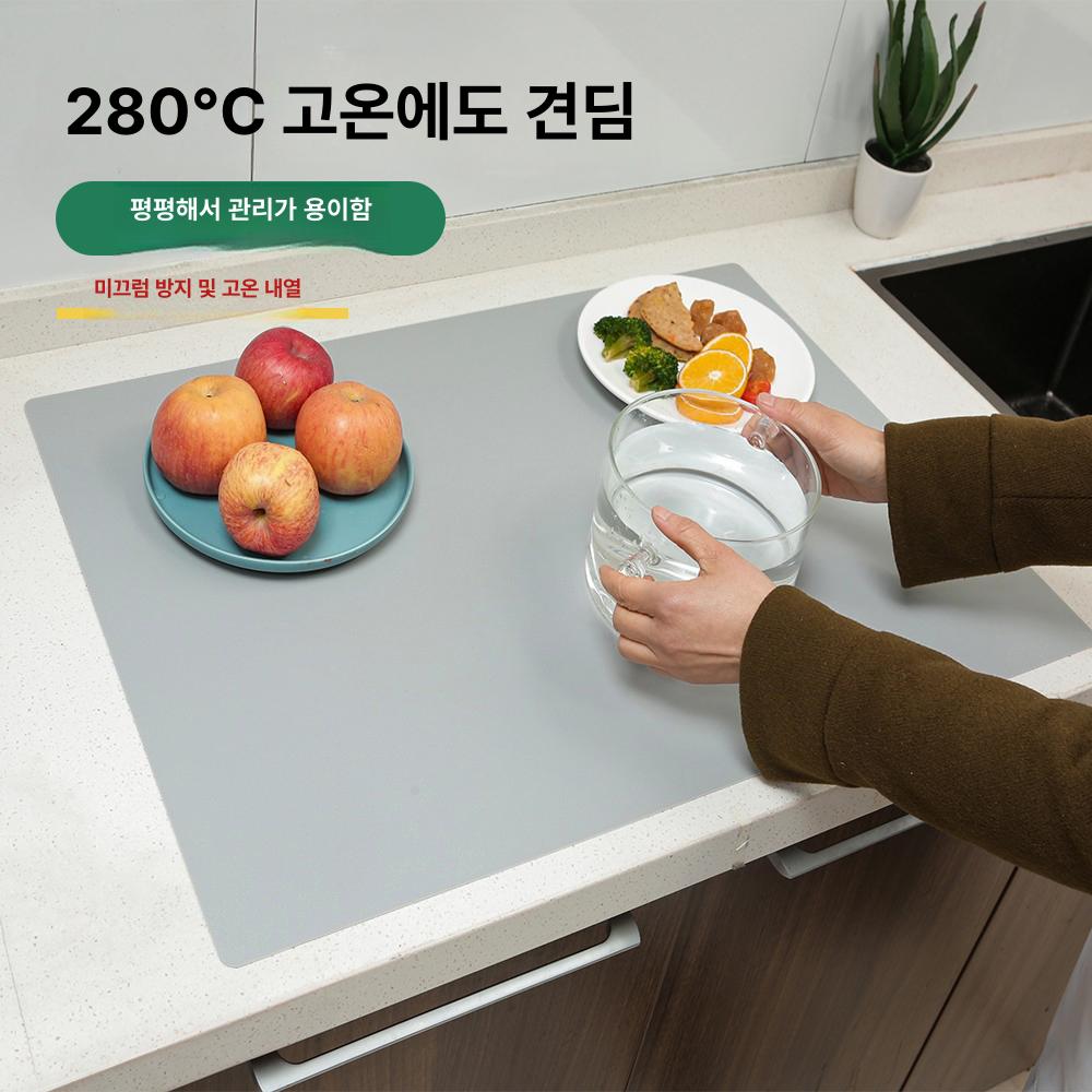 전자레인지 오븐용 실리콘 매트 열차단 찜기판 받침대 주방용품 - 상세 이미지 2
