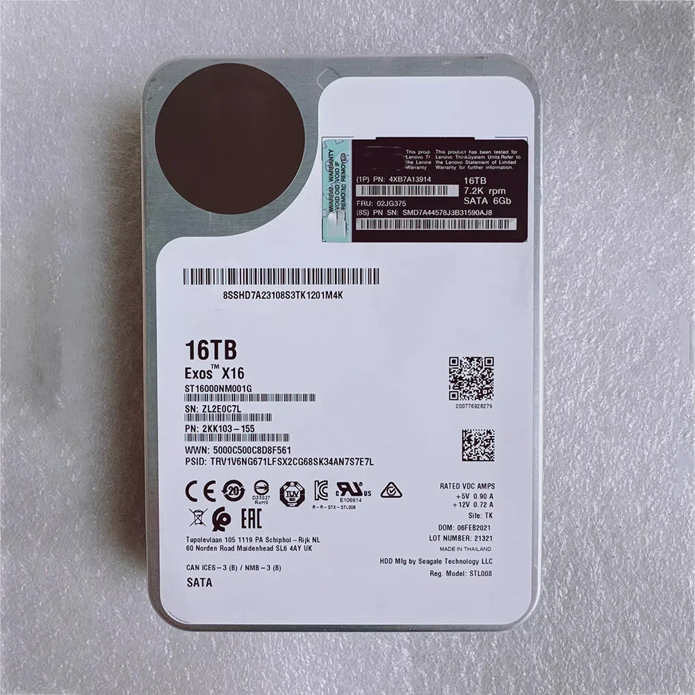 HDD ST16000NM001G 엔터프라이즈 하드 16T 7.2K SATA 3.5인치