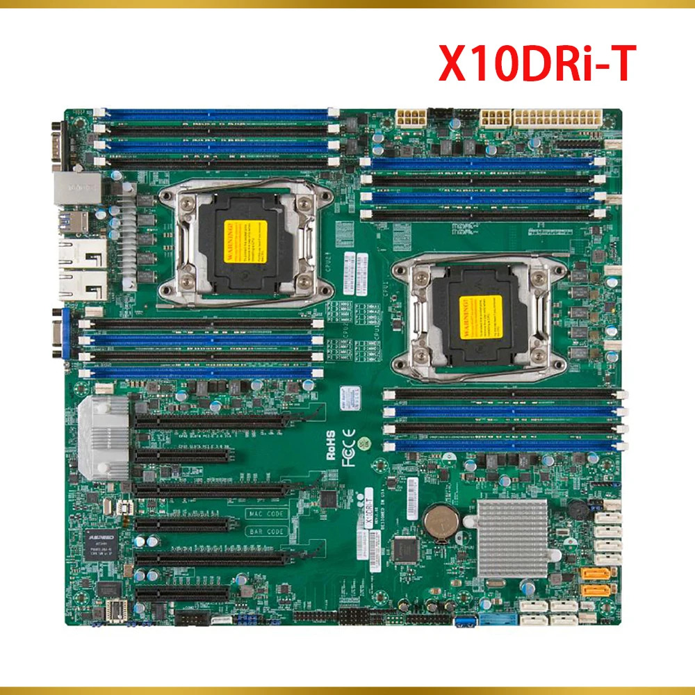 Supermicro 서버 마더보드 E5-2600 v4/v3 군 지원 X540 듀얼 포트 10GBase-T LGA2011 DDR4 X10DRi-T