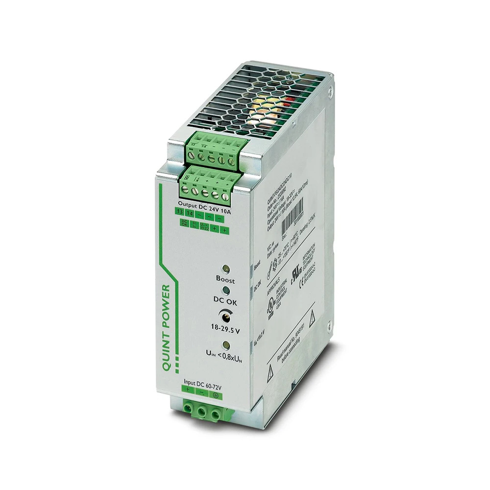 Phoenix QUINT-PS/60-72DC/24DC/10/CO QUINT POWER DC/DC 컨버터 보호 24VDC/10A기능 2905011
