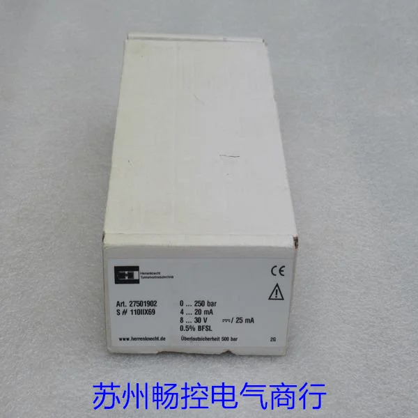 Herrenknecht 압력센서 27501902 포장 250bar 신