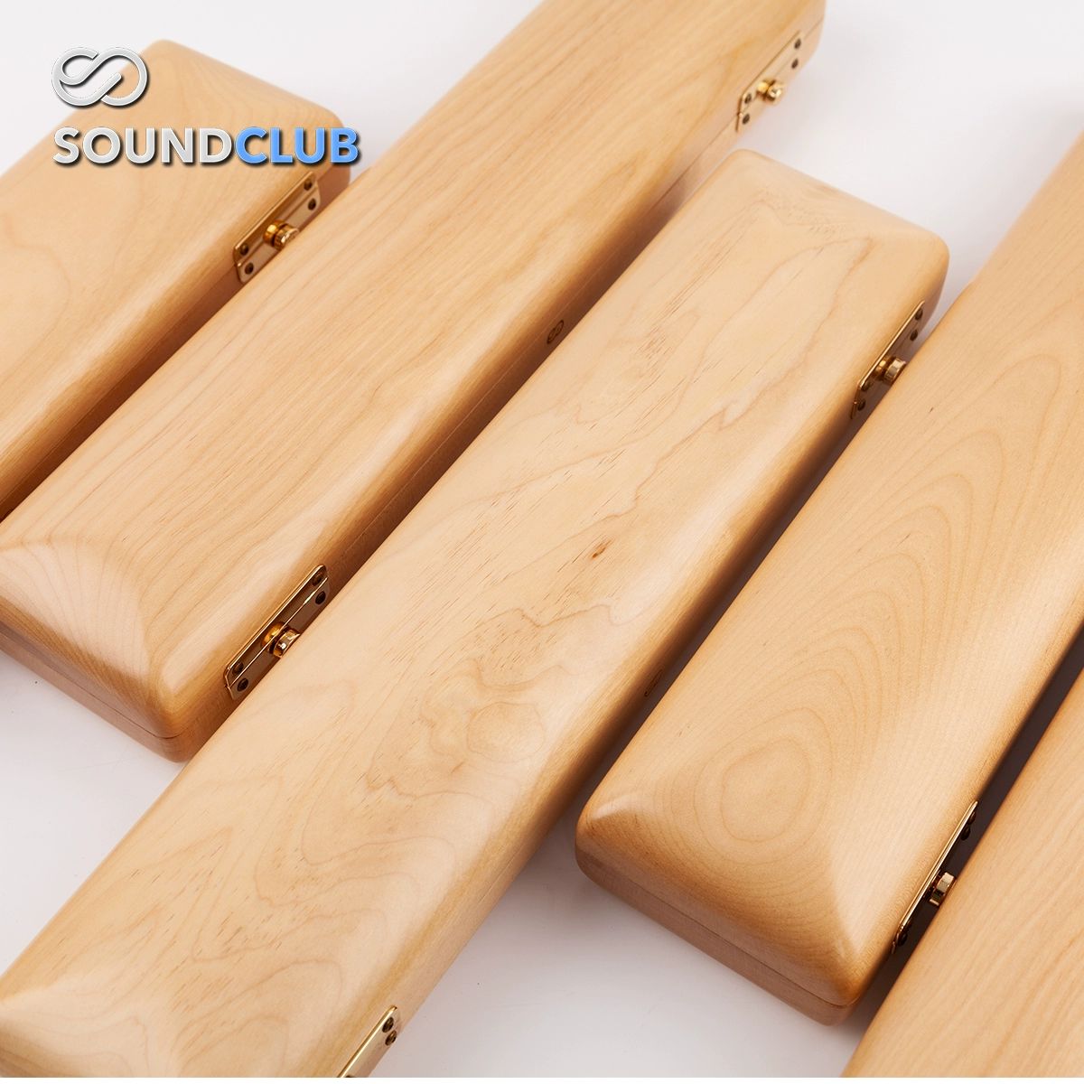상자 플루트케이스 원목색 수납박스 운반 패드 악기가방 보호 플룻가방 악기보관함 - 상세 이미지 3