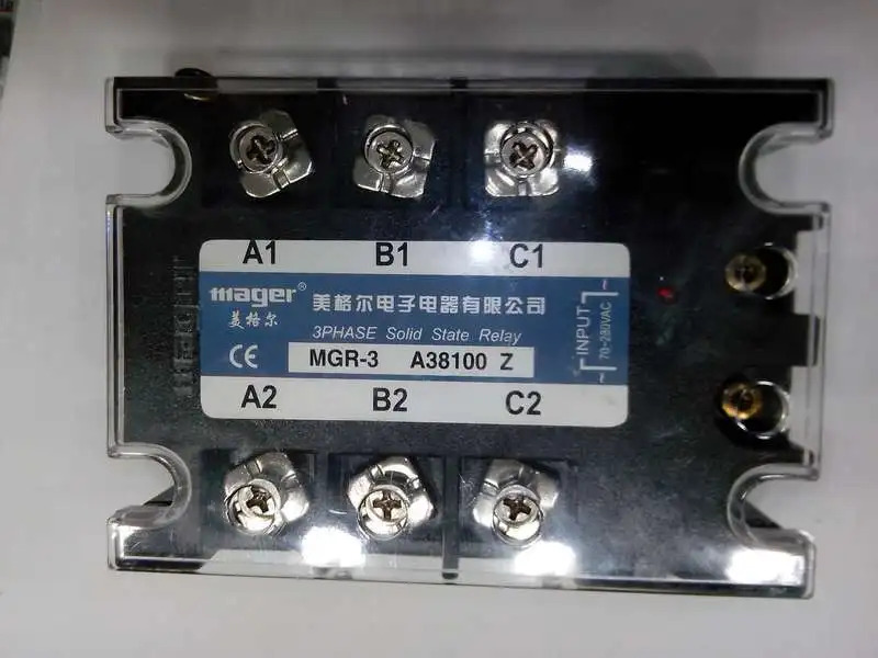 Mager 3상솔리드 스테이트 릴레이 MGR-3 A38100Z 100A