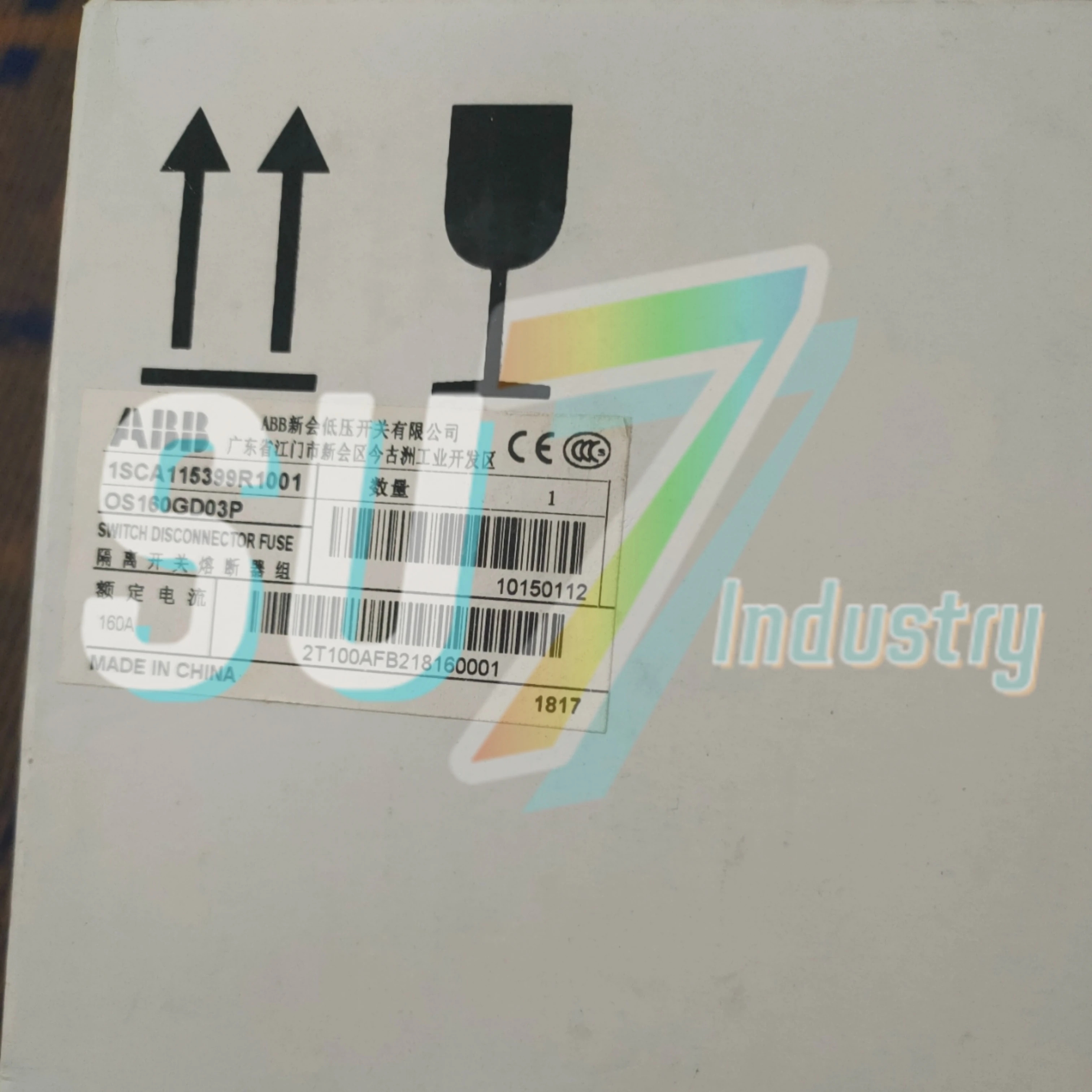절연 스위치 퓨즈 어셈블리 원본 OS160GD03P 1SCA115399R1001 OS160GD12P 1SCA115643R1001
