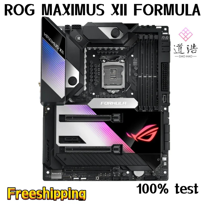 ROG MAXIMUS XII FORMULA 마더보드128GB PCI-E3.0 M.2 LGA 1200 DDR4 Z490 메인보드 완전 작동 리퍼