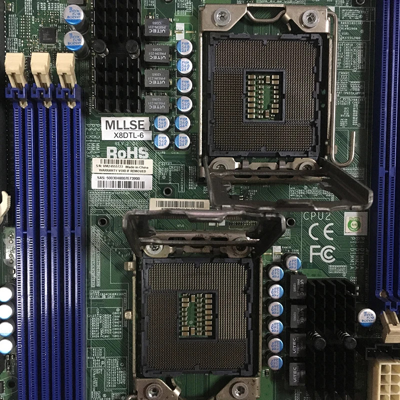 Xeon 프로세서 5600/5500 시리즈 DDR3 SATA2 PCI-E 2.0 X8DTL-6Supermicro 마더보드 지원