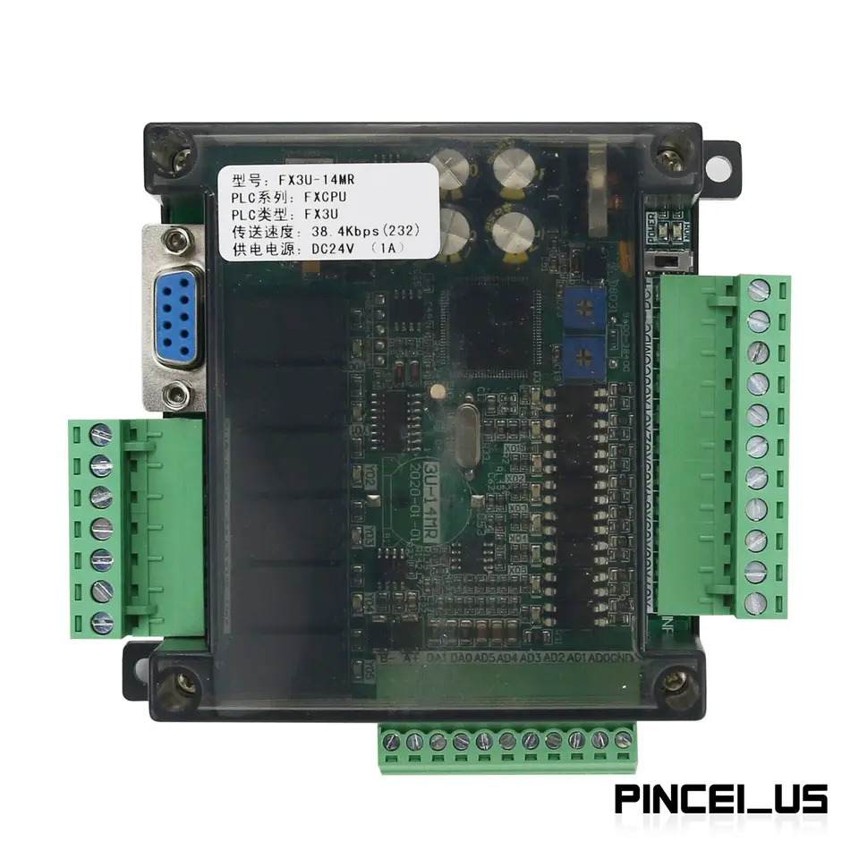 EA-043A HMI 터치 스크린 FX3U-14MR 프로그래밍 PLC 컨트롤러 보드 pe66 4.3 인치