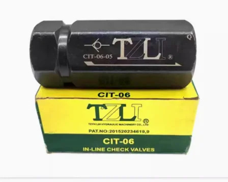 TZLI 유량 제어 속도 스로틀 밸브 KC-02 KC-03 KC-04/06/08 유압 단방향 체크밸브 CIT-06-05 CIT-02/03/04-05