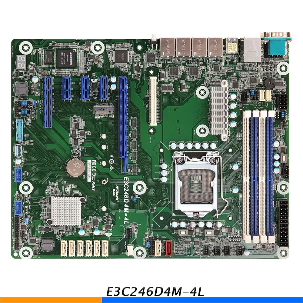 E3C246D4M-4L LGA1151 DDR4 지원서버 마더보드 E-2100/E-2200 고품질