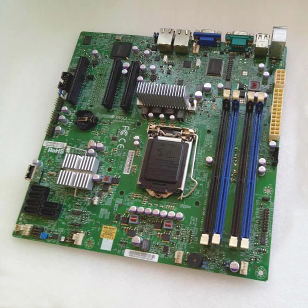 Supermicro 서버 마더보드 LGA1155 E3-1200 V1 V2 시리즈 대 코어 i3 DDR3 SATA 2.0 PCI-E 3.0 X9SCL