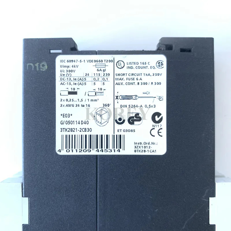 안전 릴레이 상태 좋은 3TK2821-2CB30