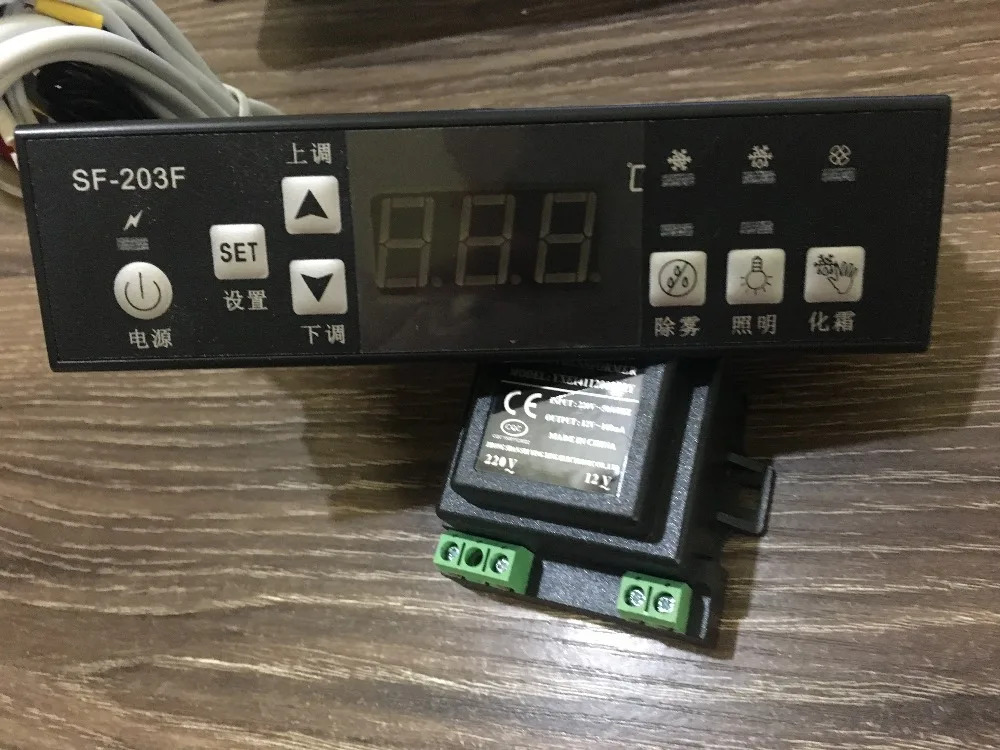 SF-203 디스플레이 캐비닛 온도 컨트롤러 전온도조절기 PC 203