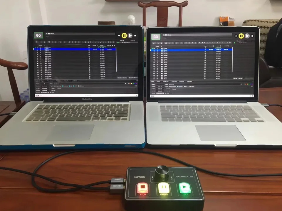 Qlab 컨트롤러 Qlab/midi 듀얼 USB 마스터/백업 Figure53 버전과 호환 가능