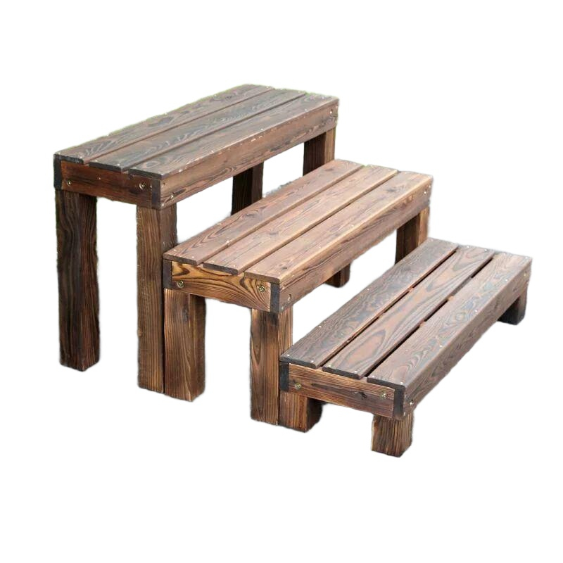 합성데크 방부목 계단 발판 출입문 현관 디딤대 스텝 두꺼운형 60x30x8cm 조립 불필요