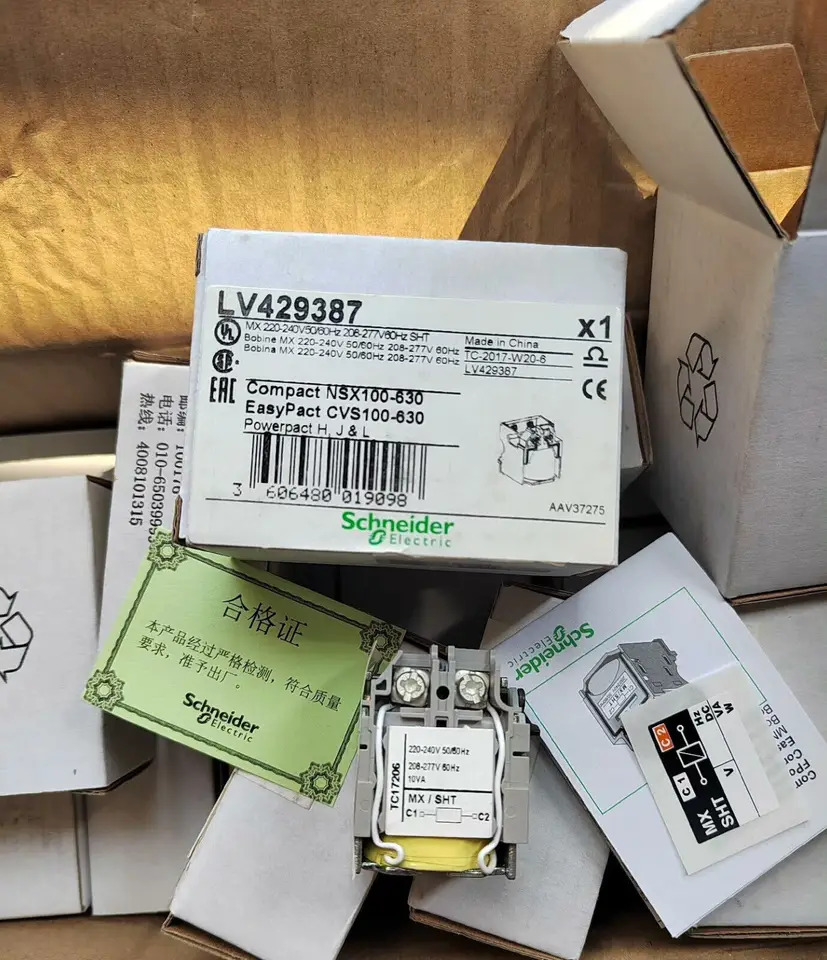 SCHNEIDER LV429387 MX 220-240V 50 HZ 60HZ 208-277V SHT 신
