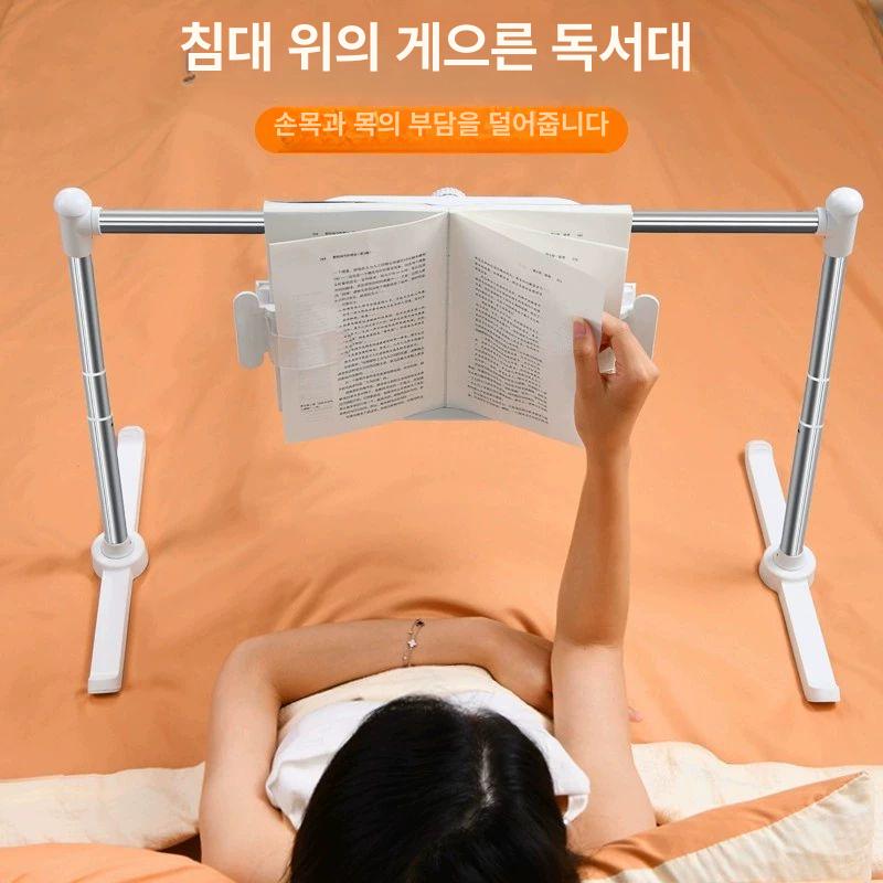 태블릿 휴대폰 침대거치대 각도조절 집게형 자바라 핸드폰 받침대 - 상세 이미지 2