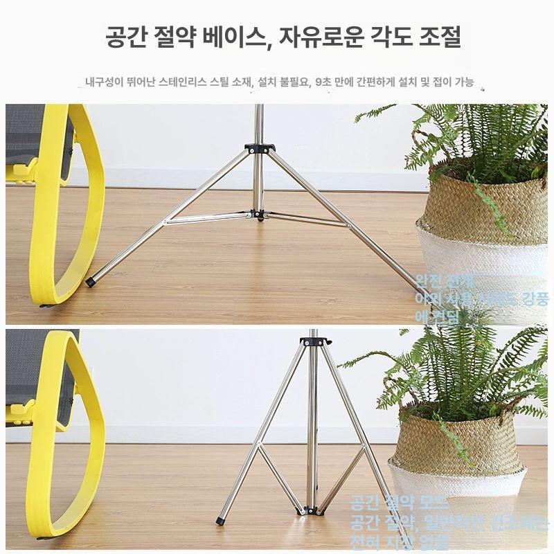 행어 캠핑옷걸이 접이식 감성 야외 선반 수납 캠핑용 고리 티 보관 길이 건조대 - 상세 이미지 4