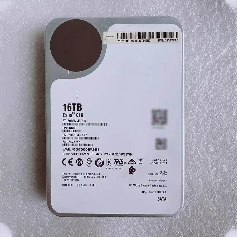 HDD ST16000NM001G 엔터프라이즈 하드 16T 7.2K SATA 3.5인치