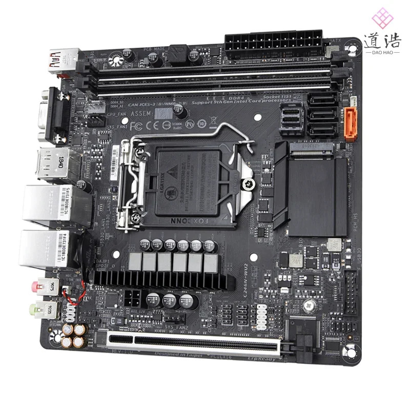 C246N-WU2 마더보드 64GB HDMI DP M.2 LGA 1151 DDR4 Mini-ITX C246 메인보드 완전 작동 리퍼