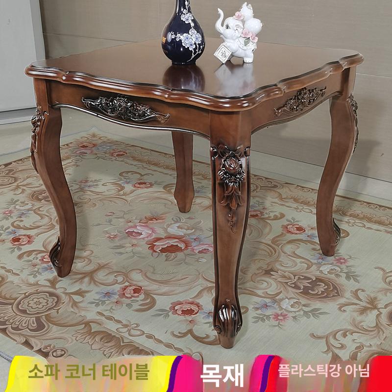 엔틱 원목협탁 침실 서랍형 프렌치 침대옆협탁 수납 높이 원목침대협탁 다용도 앤틱 - 상세 이미지 3