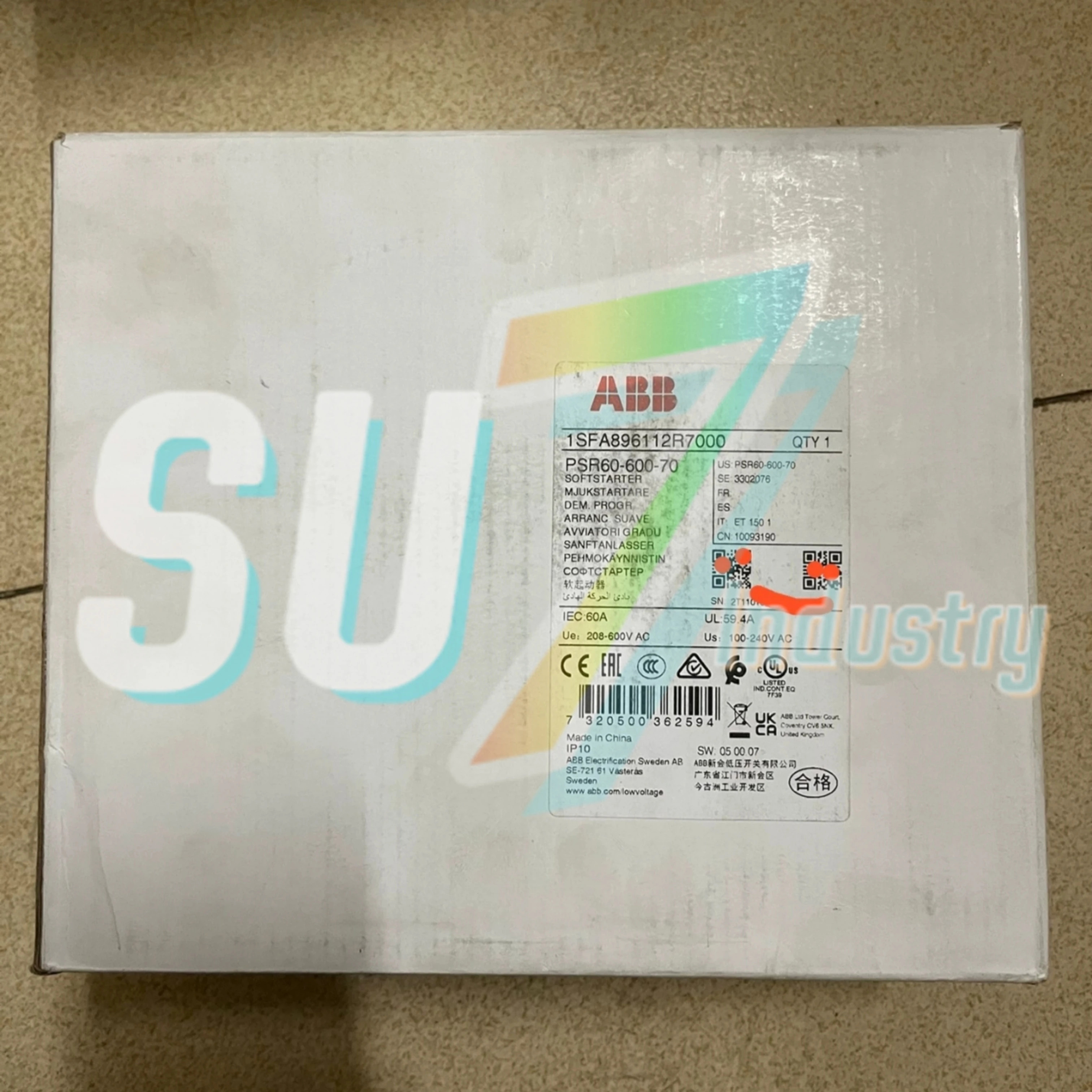 오리지널 소프트 스타터 PSR60-600-7030KWPSR72-600-7037KW PSR85-600-7045KW PSR105-600-7055KW