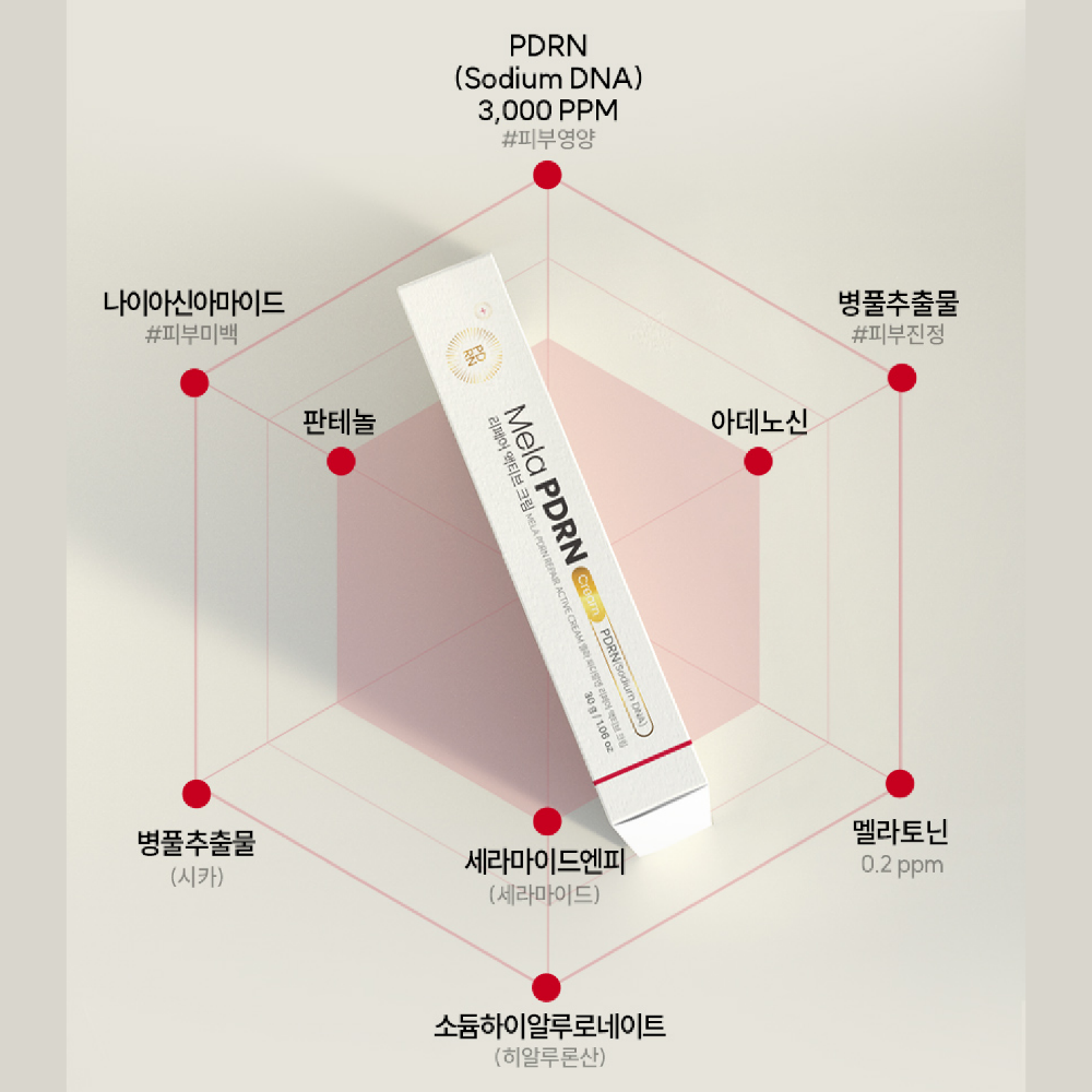 일양약품 PDRN 재생 크림 연어 멜라 토닝 미백 주름개선 30g 4+1 이미지 6