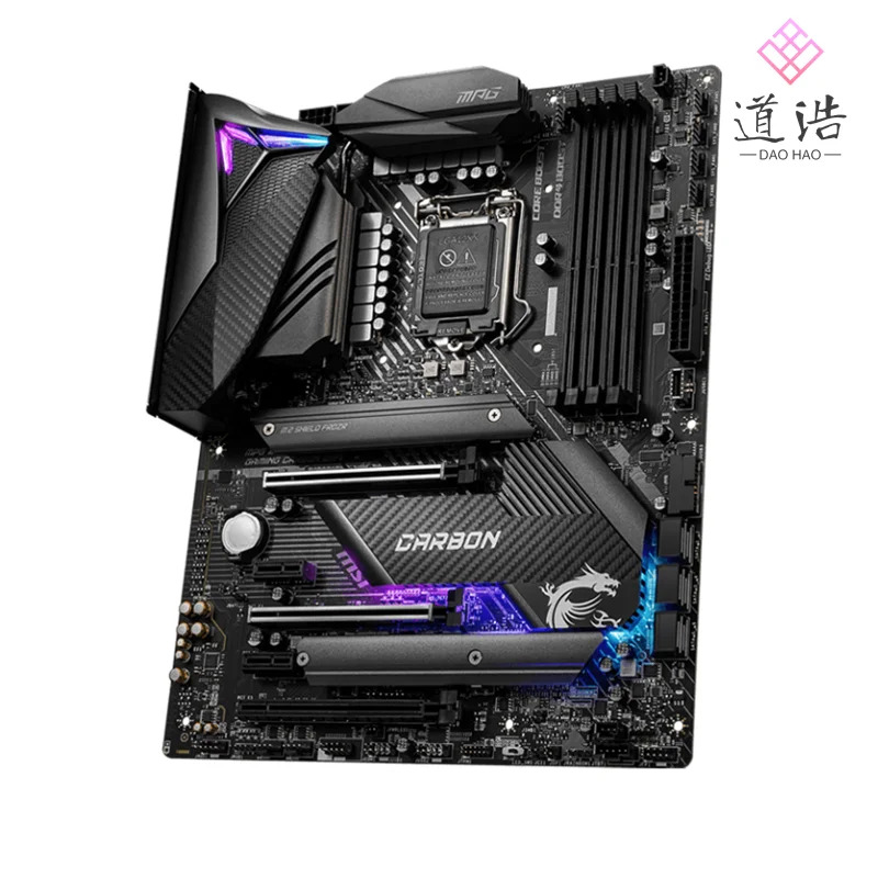 MPG Z490 GNG 카본 와이파이 마더보드 128GB PCI-E 3.0 2 x M.2 6 SATA III HDMI 메인보드 리퍼 완료