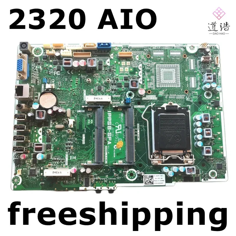 Dell piron 2320 AIO 마더보드CN-06D4YP IPPSB-SFA 06D4TP 6D4YP DDR3 메인보드 완전 작동 리퍼